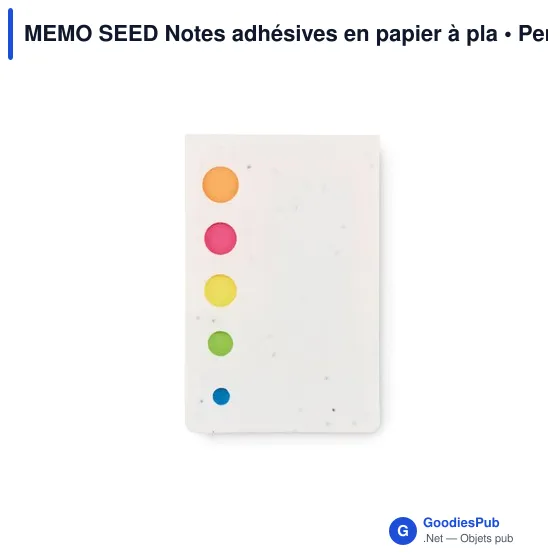 MEMO SEED Notes adhésives en papier à pla - Image 4