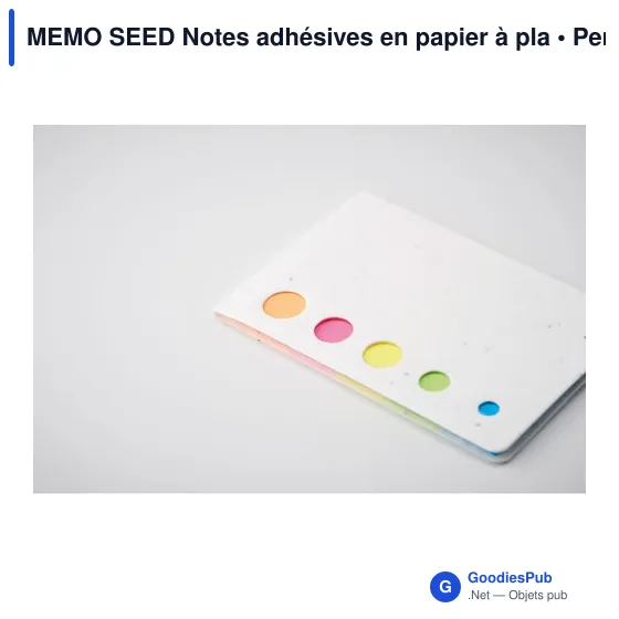 MEMO SEED Notes adhésives en papier à pla - Image 5