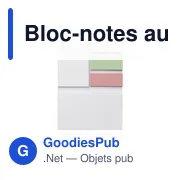 Bloc-notes autocollants personnalisables en papier recyclé avec logo - Miniature 3