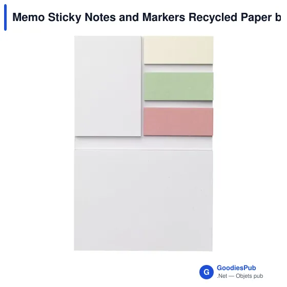 Bloc-notes autocollants personnalisables en papier recyclé avec logo - Image 3