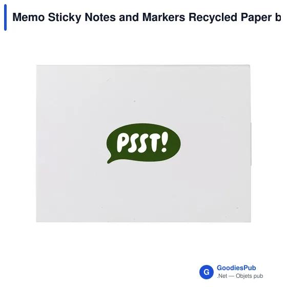 Bloc-notes autocollants personnalisables en papier recyclé avec logo - Image 4