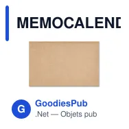 MEMOCALENDAR Set de bureau avec calendrier - Miniature 3