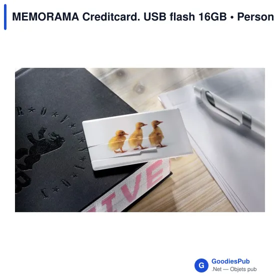 Clé USB personnalisable 16 Go - MEMORAMA Creditcard avec logo - Image 4
