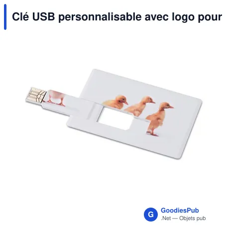 Clé USB personnalisable avec logo pour entreprises - 4 Go