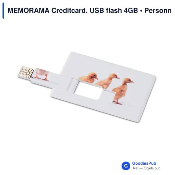 Clé USB personnalisable avec logo pour entreprises - 4 Go - Image 1