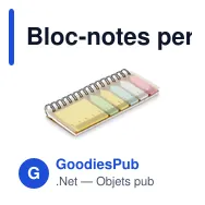 Bloc-notes personnalisable avec marqueurs pour logo - MEMORING - Miniature 1
