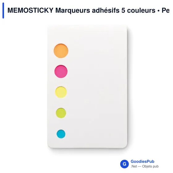 MEMOSTICKY Marqueurs adhésifs 5 couleurs - Image 2