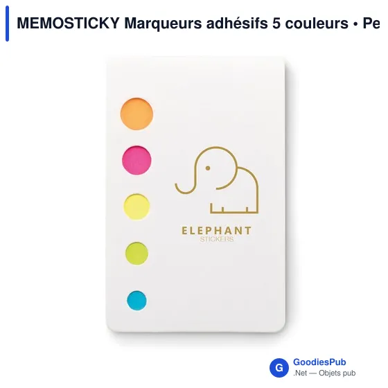 MEMOSTICKY Marqueurs adhésifs 5 couleurs - Image 3