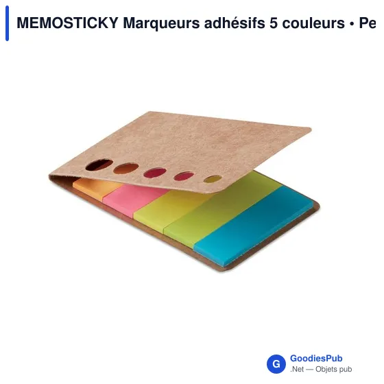 MEMOSTICKY Marqueurs adhésifs 5 couleurs - Image 4