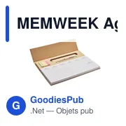 MEMWEEK Agenda hebdomadaire de bureau - Miniature 1