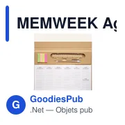 MEMWEEK Agenda hebdomadaire de bureau - Miniature 2
