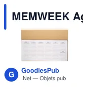 MEMWEEK Agenda hebdomadaire de bureau - Miniature 3