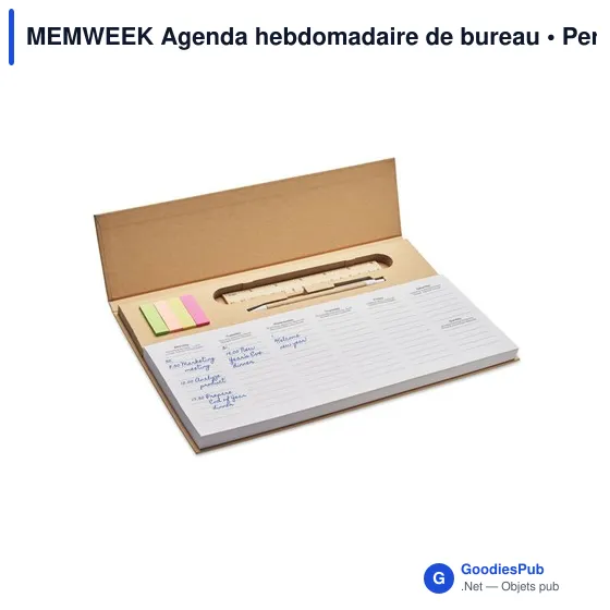 MEMWEEK Agenda hebdomadaire de bureau - Image 5