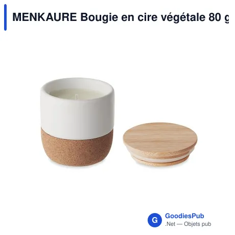 MENKAURE Bougie en cire végétale 80 gr