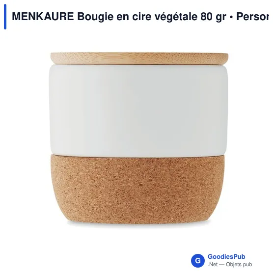 MENKAURE Bougie en cire végétale 80 gr - Image 2