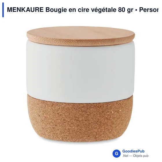 MENKAURE Bougie en cire végétale 80 gr - Image 3