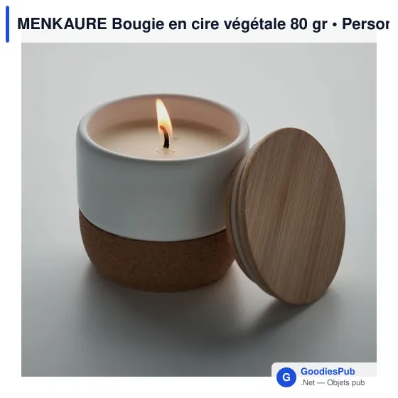 MENKAURE Bougie en cire végétale 80 gr - Image 5