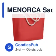 MENORCA Sac de plage avec cordon - Miniature 1