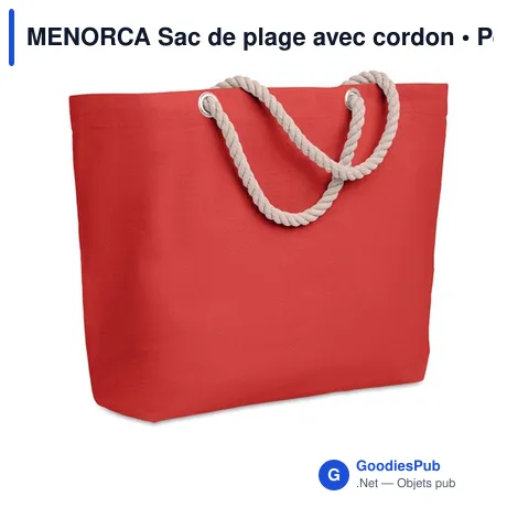 MENORCA Sac de plage avec cordon