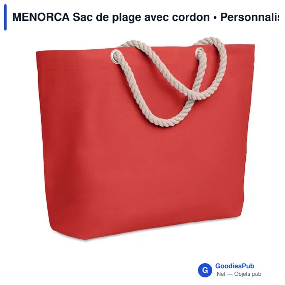 MENORCA Sac de plage avec cordon - Image 1