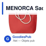 MENORCA Sac de plage avec cordon - Miniature 2