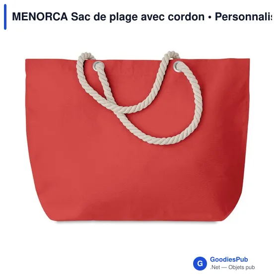 MENORCA Sac de plage avec cordon - Image 2