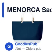 MENORCA Sac de plage avec cordon - Miniature 11