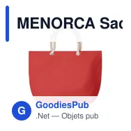 MENORCA Sac de plage avec cordon - Miniature 3