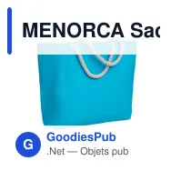 MENORCA Sac de plage avec cordon - Miniature 5