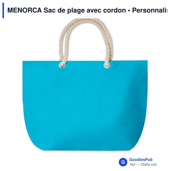 MENORCA Sac de plage avec cordon - Image 6