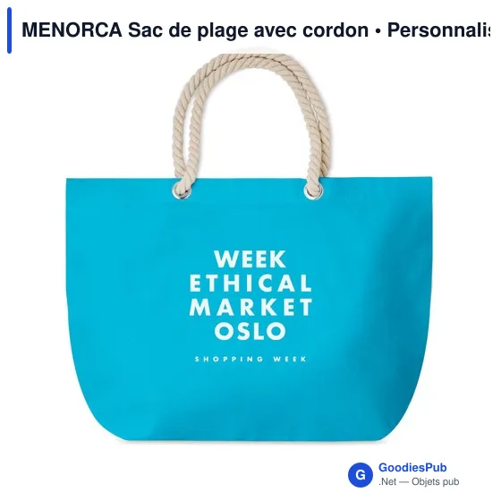 MENORCA Sac de plage avec cordon - Image 8