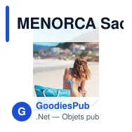 MENORCA Sac de plage avec cordon - Miniature 9