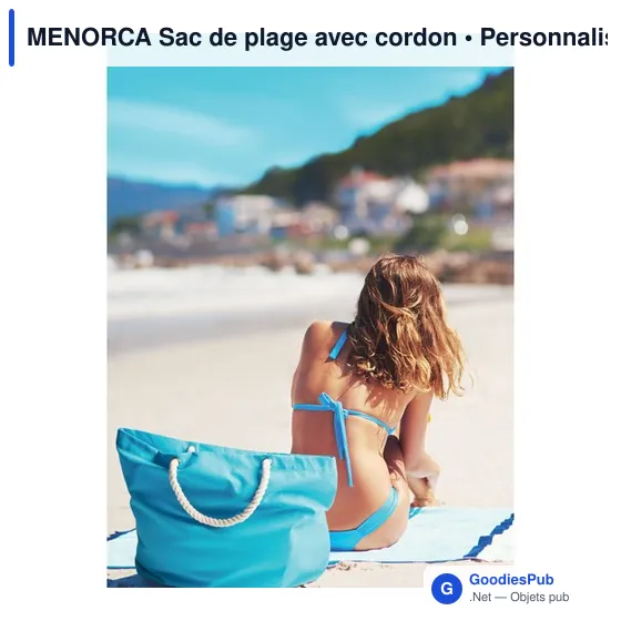 MENORCA Sac de plage avec cordon - Image 9