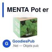 MENTA Pot en bois avec graine - Miniature 1