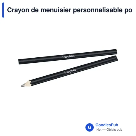 Crayon de menuisier personnalisable pour logo - Menuisier