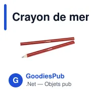 Crayon de menuisier personnalisable pour logo - Menuisier - Miniature 3