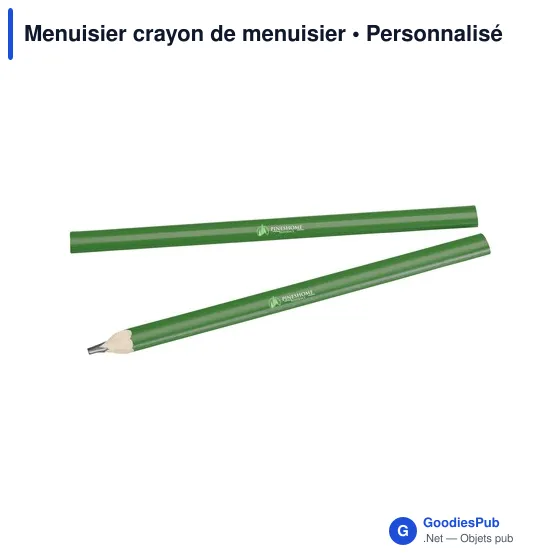 Crayon de menuisier personnalisable pour logo - Menuisier - Image 4