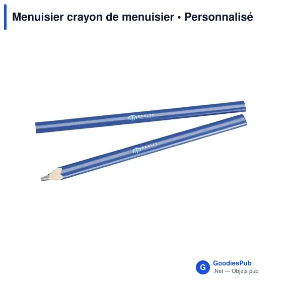 Crayon de menuisier personnalisable pour logo - Menuisier - Image 6