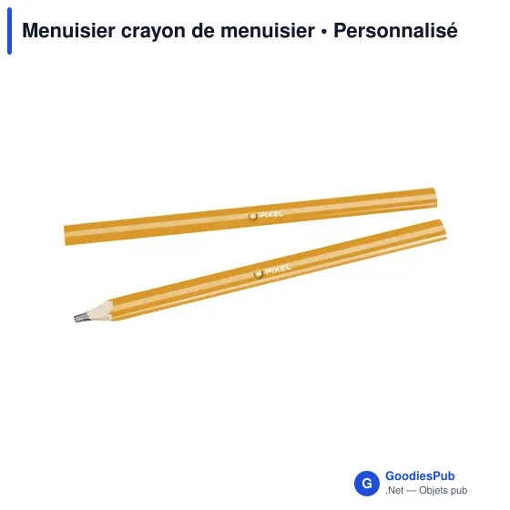 Crayon de menuisier personnalisable pour logo - Menuisier - Image 8