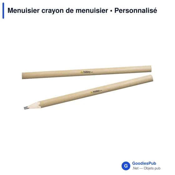 Crayon de menuisier personnalisable pour logo - Menuisier - Image 9