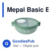 Mepal Basic Bento Bol à Déjeuner Vita 1,5 L personnalisé avec logo entreprise - Miniature 1