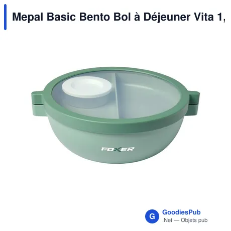 Mepal Basic Bento Bol à Déjeuner Vita 1,5 L personnalisé avec logo entreprise