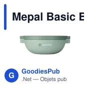 Mepal Basic Bento Bol à Déjeuner Vita 1,5 L personnalisé avec logo entreprise - Miniature 2