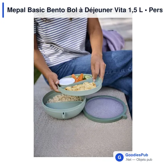Mepal Basic Bento Bol à Déjeuner Vita 1,5 L personnalisé avec logo entreprise - Image 3