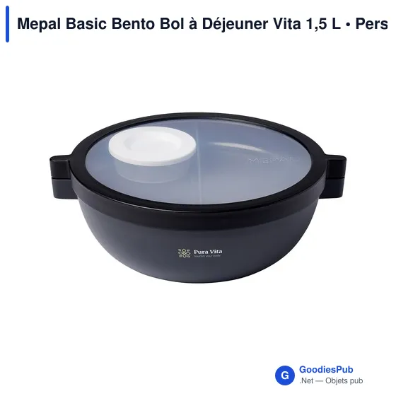Mepal Basic Bento Bol à Déjeuner Vita 1,5 L personnalisé avec logo entreprise - Image 6