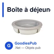 Boîte à déjeuner personnalisable Mepal Bento Cirqula Bowl avec logo - Miniature 2