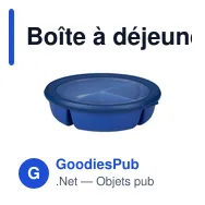 Boîte à déjeuner personnalisable Mepal Bento Cirqula Bowl avec logo - Miniature 10
