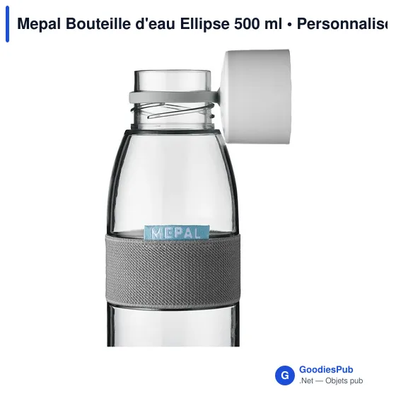 Bouteille d'eau personnalisable Mepal Ellipse 500 ml avec logo - Image 2