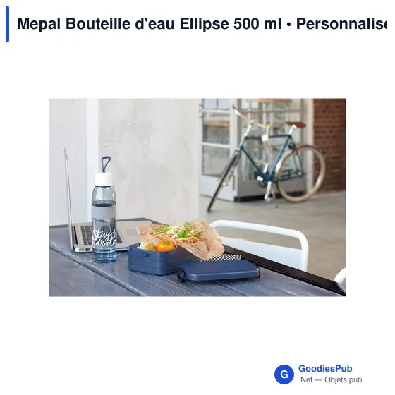 Bouteille d'eau personnalisable Mepal Ellipse 500 ml avec logo - Image 4