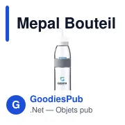 Bouteille d'eau personnalisable Mepal Ellipse 500 ml avec logo - Miniature 5